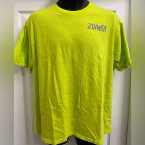 Zumba Wear Unisex T  Zumba Green ONE SZ fits most Solid Logo Print